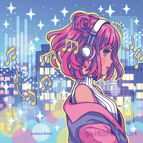 City Beats - Mini Square Art Print
