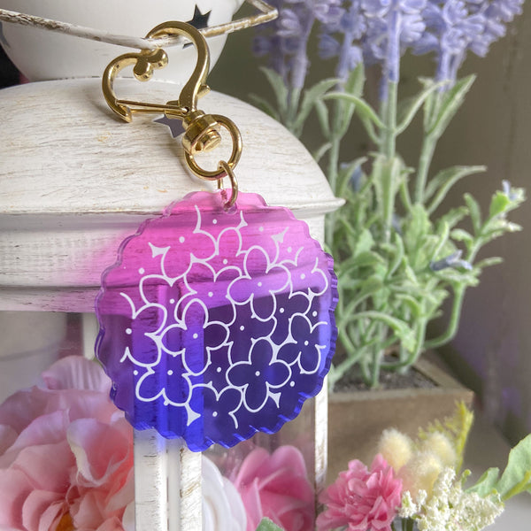 Translucent Hydrangea - Acrylic Charm