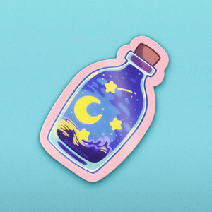 Moon Bottle - Paper Sticker