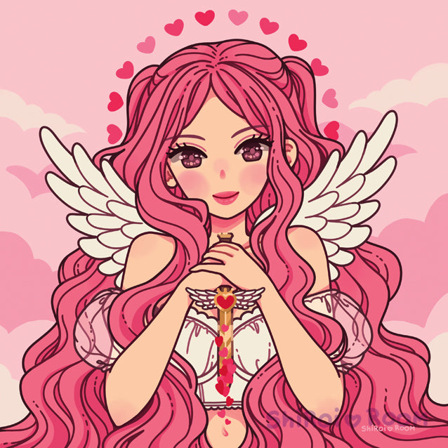 Love Angel - Square Art Print