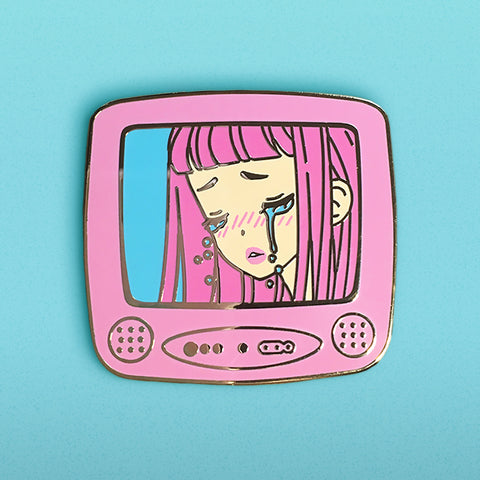 Sad Anime - Enamel Pin