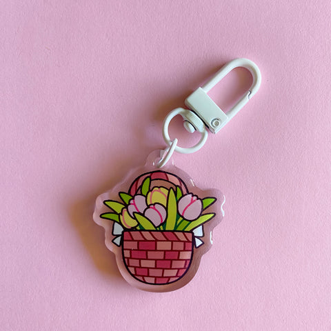 Tulip Basket - Acrylic Charm