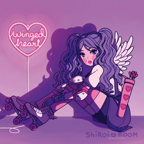 Winged Heart - Square Art Print